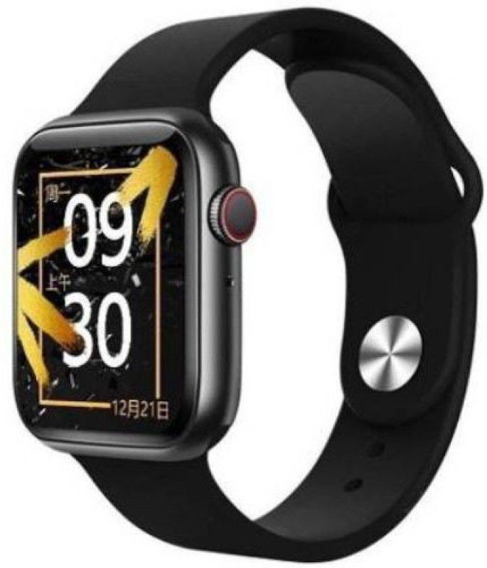 ashron Premium T55 bluetooth smart watch fitness tracker , heart rate monitor A73 Smartwatch  (Black Strap, FREE)