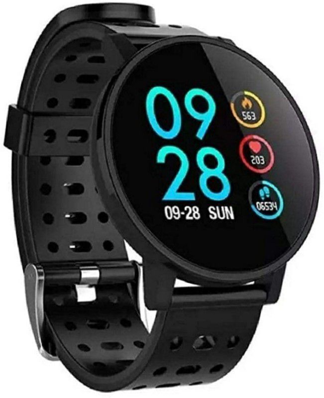 jorugo LatestA8 smart Bluetooth Bracelet with blood pressuremonitor(black strap only) Smartwatch  (Black Strap, free size)