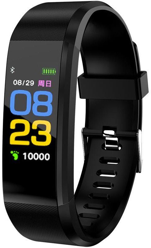 Trending Fitness Smart Band ID115  (Black Strap, Size : 250*19.4*11.9MM)