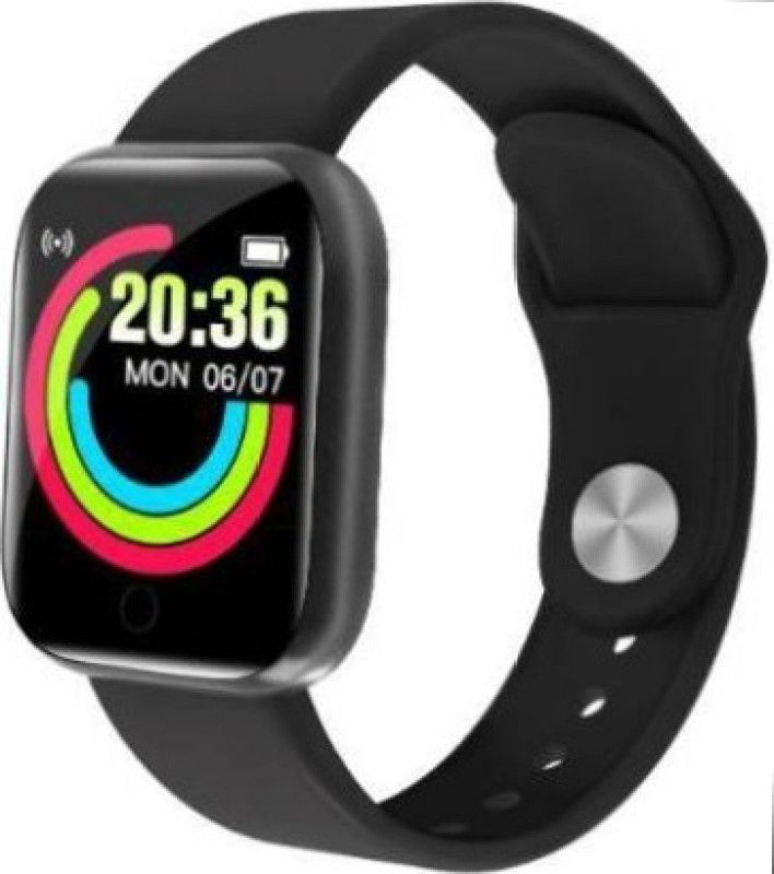 jorugo Latest D20 smart Bluetooth Bracelet with calories count(black strap only) Smartwatch  (Black Strap, free size)