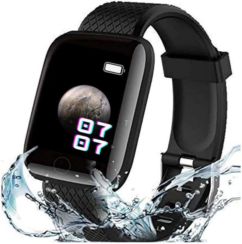 SEENATRADERS Smart Watch with Blood Pressure For All Boys & Girls Smartwatch  (Black Strap, FREE)