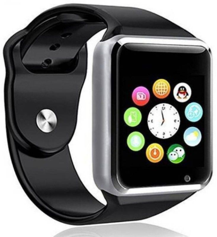 TinyTales Notifier Health Silver Smartwatch Smartwatch  (Black Strap, Free)