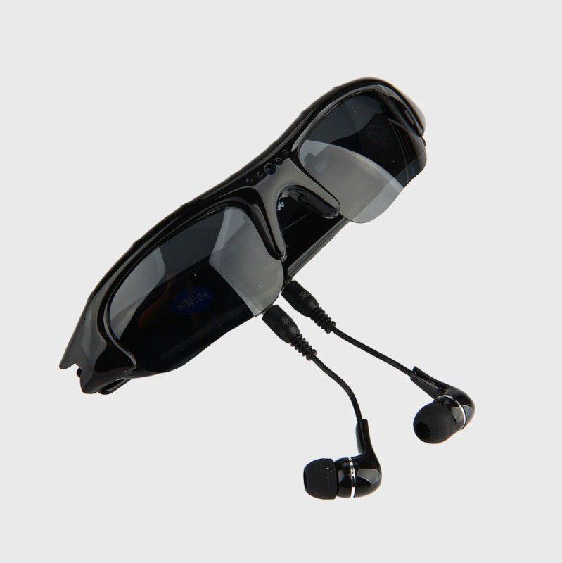 GLARIXA 3D Sound Sunglasses Bluetooth Headphones with Mic  (Smart Glasses, Black)