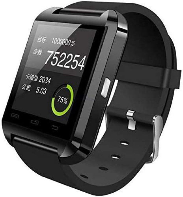 Rhobos U8 Touch Screen Bluetooth Wrist Smartwatch with Call Function & Activi Smartwatch  (Multicolor Strap, Free Size)