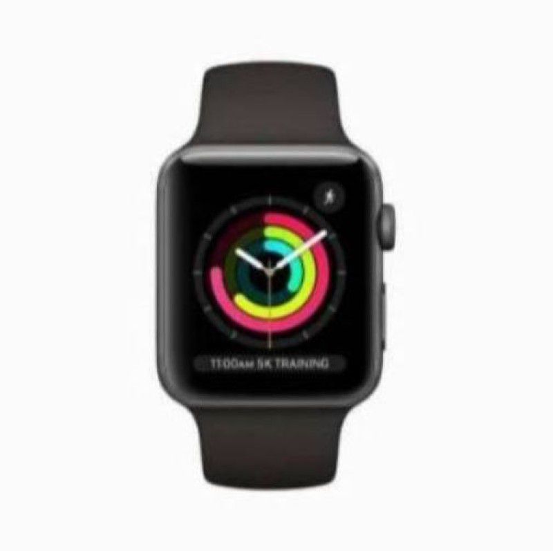 ashron Premium T55 bluetooth smart watch fitness tracker , heart rate monitor A366 Smartwatch  (Black Strap, FREE)