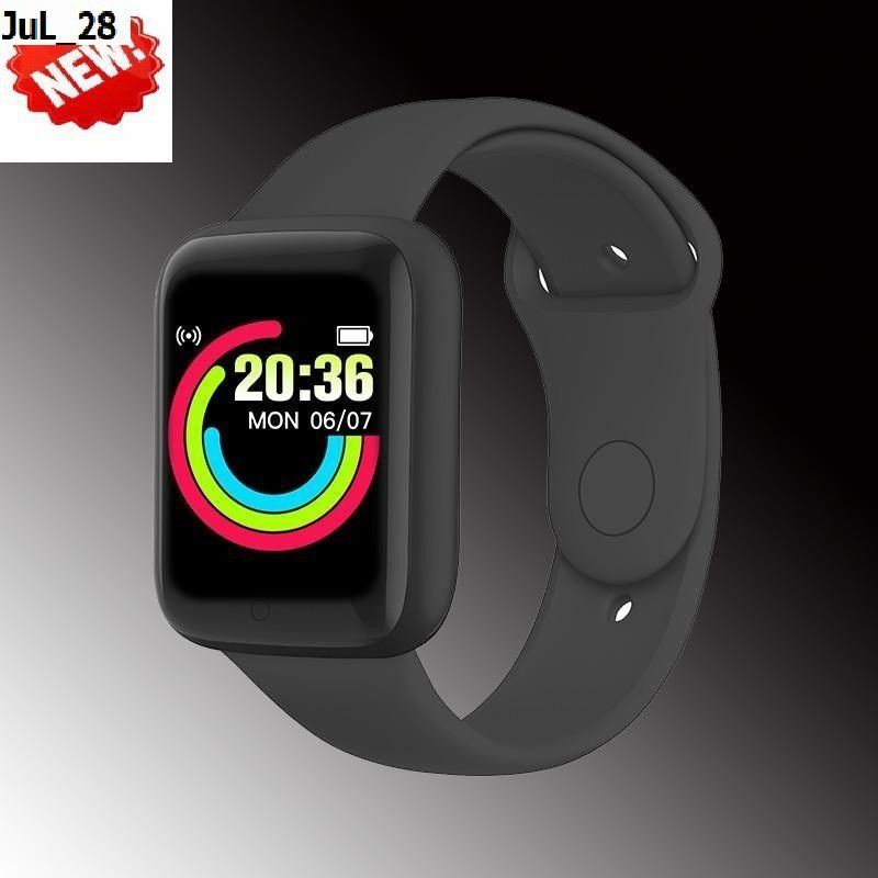 jorugo S46 (D20) MAX ACTIVITY TRACKER HEART RATE SMART WATCH BLACK(PACK OF 1) Smartwatch  (Black Strap, free)
