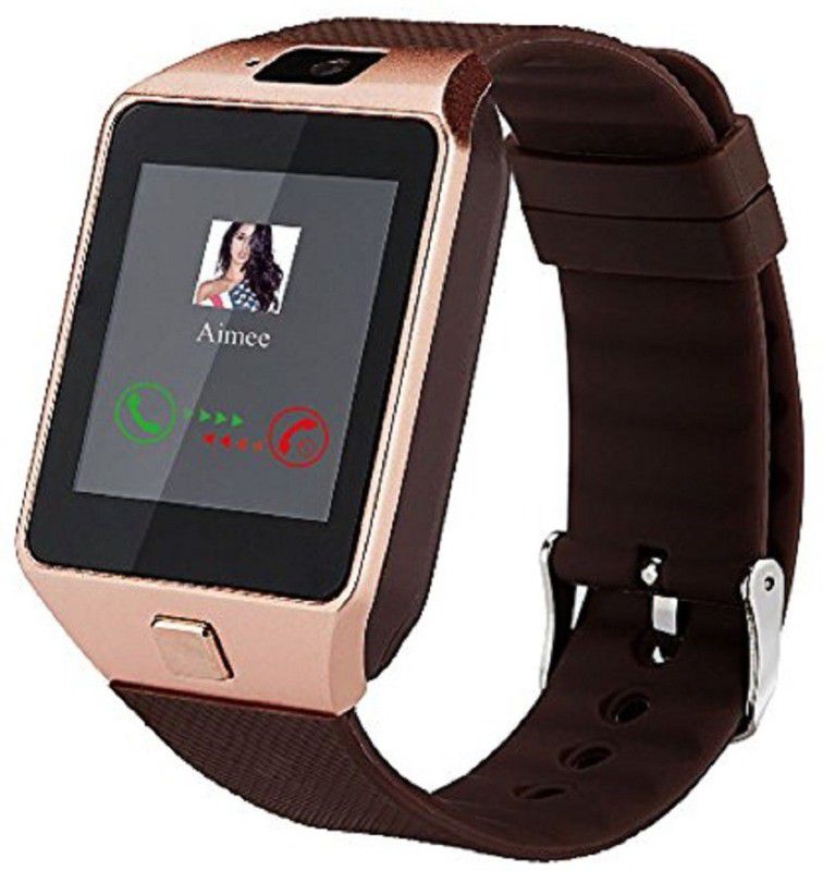 Wifton ™Universal GSM Bluetooth 4.0 Smartwatch  (Brown Strap, Free Size)