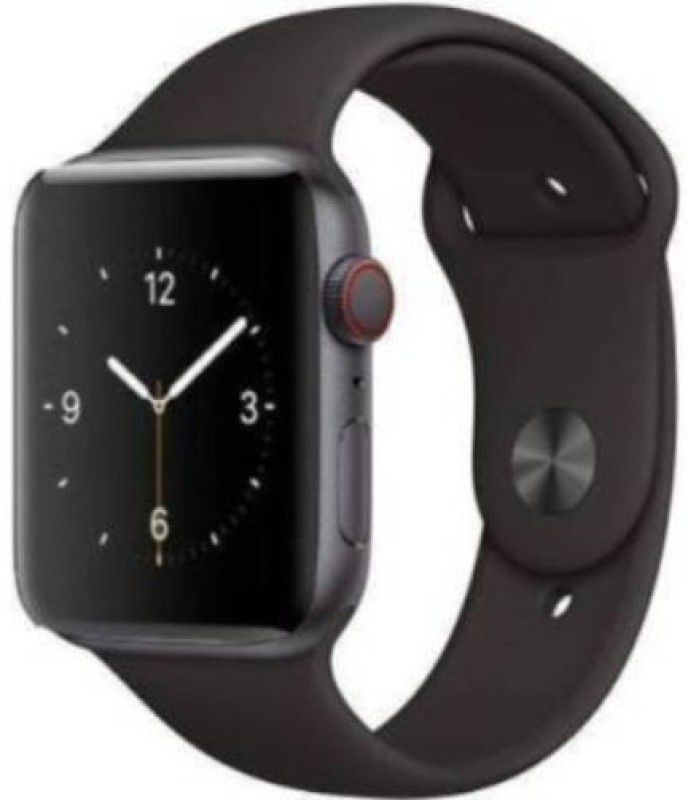 ashron Premium T55 bluetooth smart watch fitness tracker , heart rate monitor A206 Smartwatch  (Black Strap, FREE)