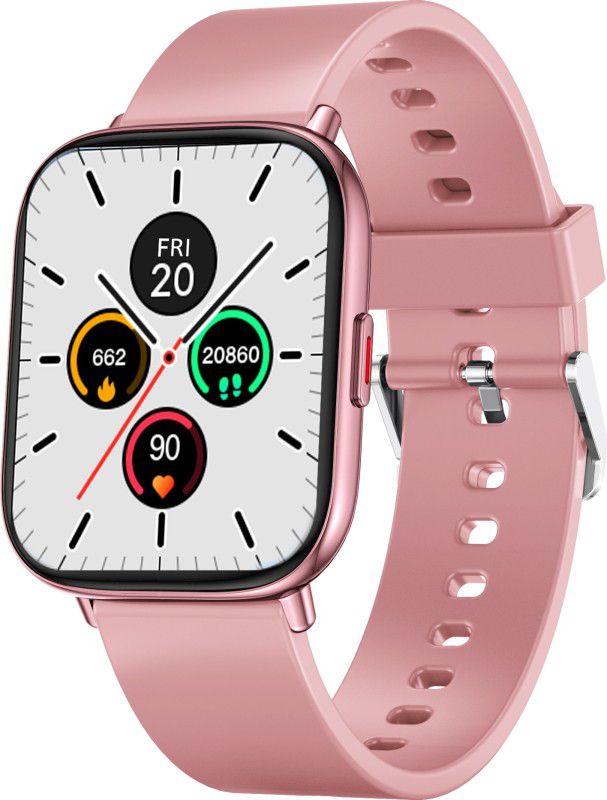 French Connection FCUK Fit Pro Full Touch Smartwatch Unisex Pink With Large Display -FCUK009A Smartwatch  (Pink Strap, Free Size)