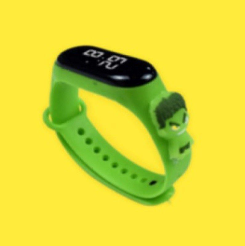 Lastpoint Smart Band Digital Hulk Look  (Green Strap, Size : FREE)