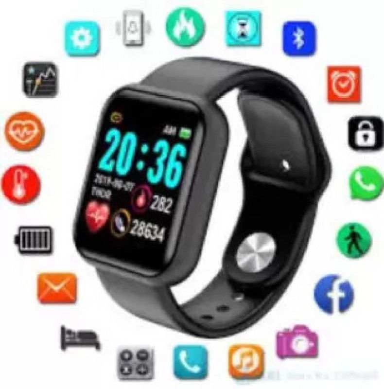 JORUGO F154(d20) MAX Alarm Clock blood oxygen Smart Watch Black(pack of 1) Smartwatch  (Black Strap, Free)