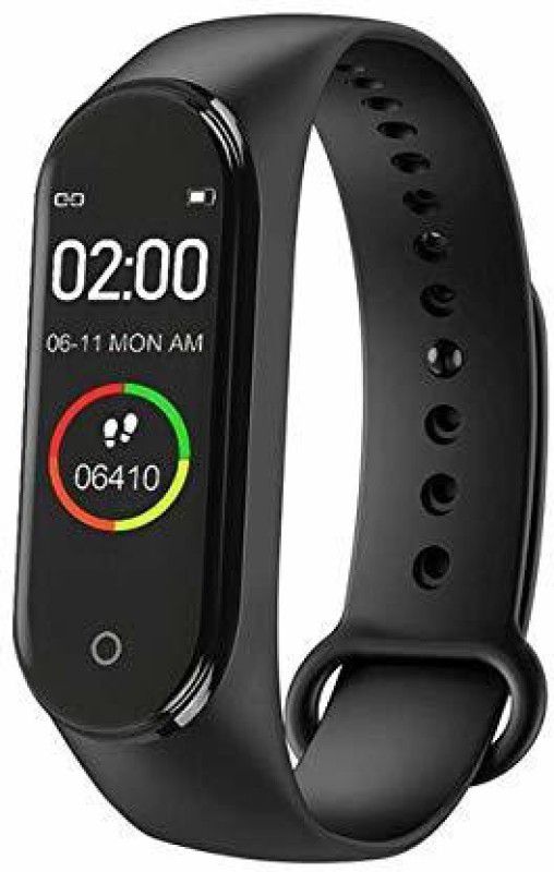 Vacotta Smart M4 Band with BP, Heart Rate, Pedometer  (Black Strap, Size : Free Size)