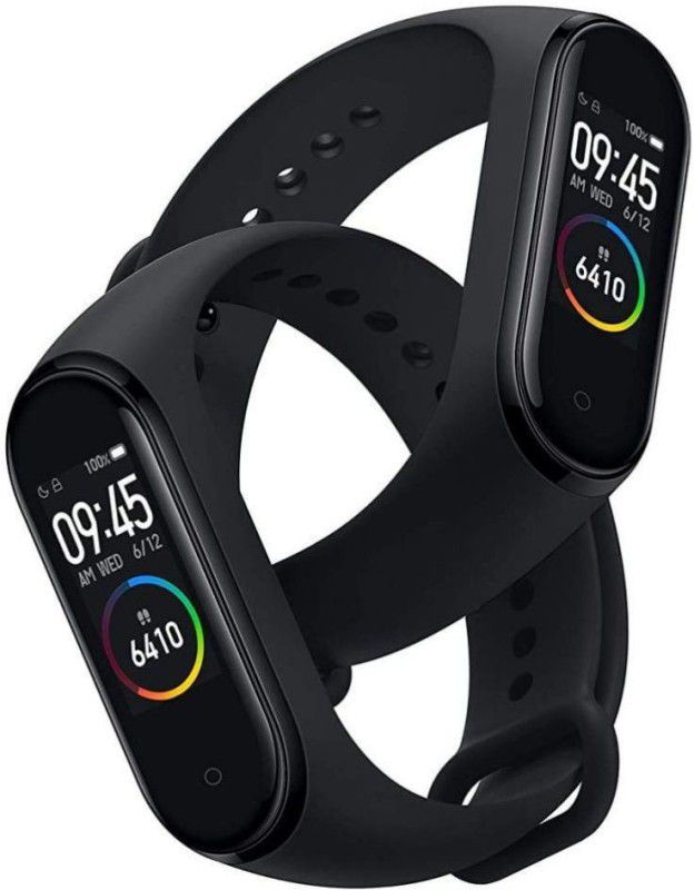 Ayushman Fitness M4 Bluetooth Fitness Wrist Smart Band  (Black Strap, Size : M)