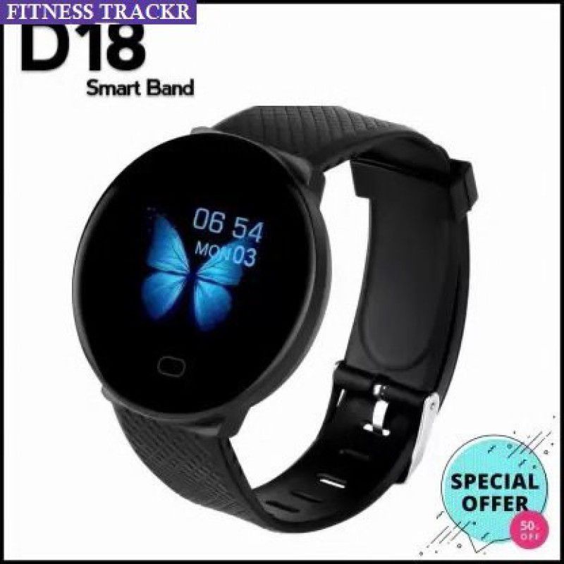 Bydye A7 D18_ MAX FITNESS TRACKER MULTI FACES SMART WATCH BLACK (PACK OF 1) Smartwatch  (Black Strap, free)