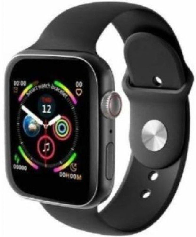 ashron Premium T55 bluetooth smart watch fitness tracker , heart rate monitor A118 Smartwatch  (Black Strap, FREE)