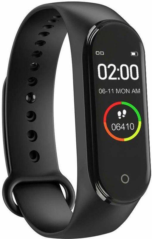 Varni Sales Smart Band Fitness Tracker Watch  (Black Strap, Size : Free)