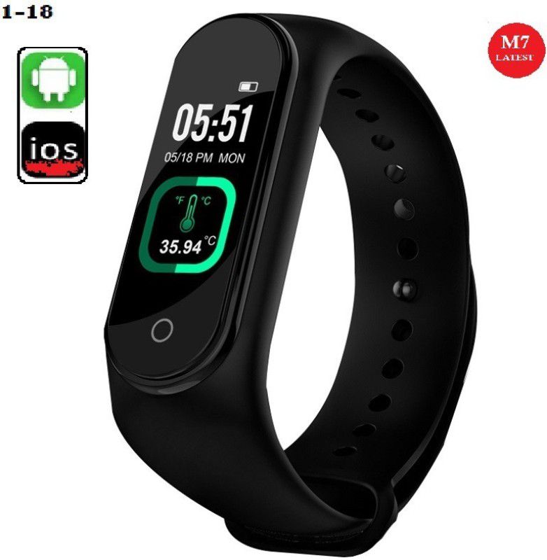 Actariat A803(M7) ULTRA MULTI SPORTS STEP COUNT SMART WATCH BLACK (PACK OF 1)  (Black Strap, Size : free)