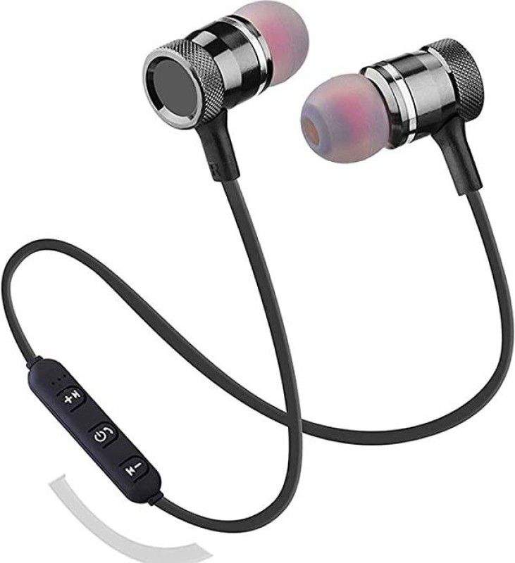 movilhub Wireless Magnetic Design Sweatproof Sports Earphones w/Mic Smart Headphones  (Wireless)