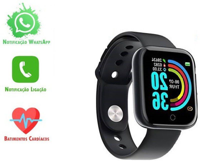 Narayan Enterprisesss A118_Y68 MAX COOL WACTH fitness BAND black color (pack of 1) Smartwatch  (Black Strap, FREE)
