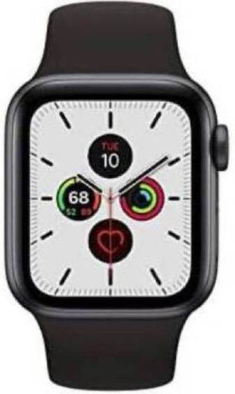 gazzet Silver 02 Notifier Health Smartwatch  (Black Strap, Free Size)