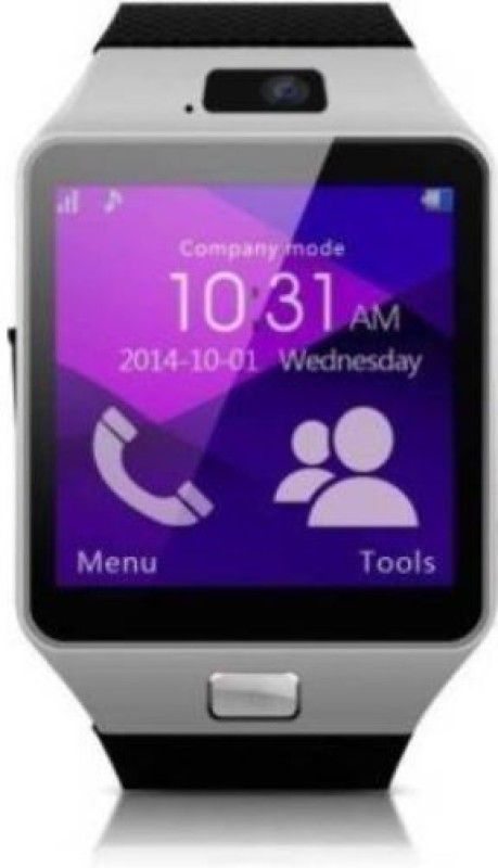 TECHMAZE DZ09 Bluetooth 4G Support Calling Camera Smartwatch sim support T394 Smartwatch  (Black Strap, Free Size)