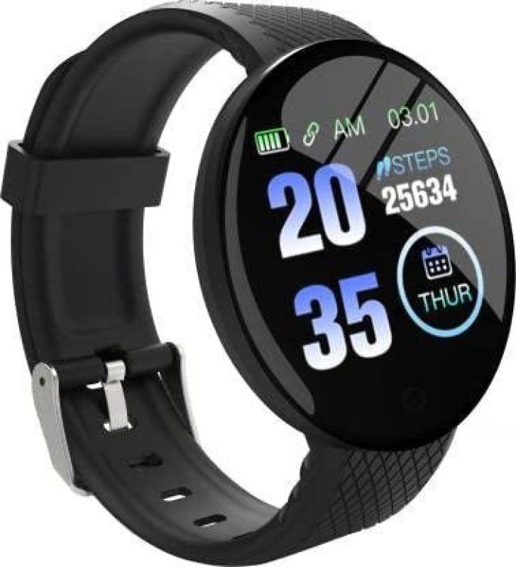 jokin D18 Unisex smart band Smartwatch (Black Strap, Free size) Smartwatch  (Black Strap, free size)