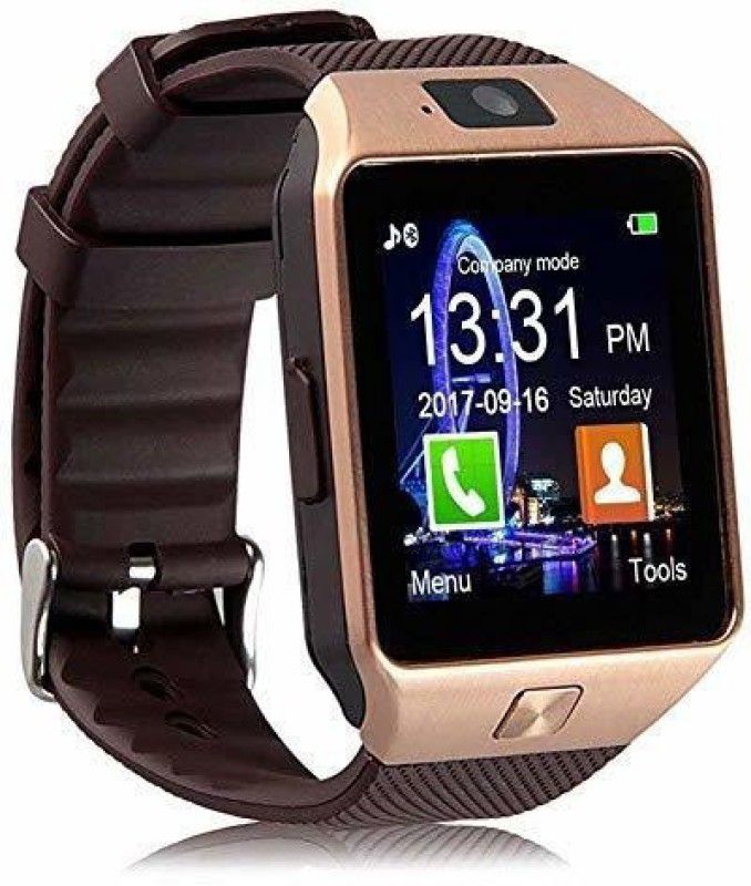 GOOSPREY DZ09 phone5654654 Smartwatch  (Gold Strap, Regular)