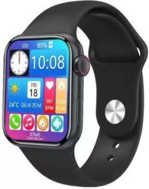 JEDYX I8 PRO MAX SMART WATCH WITH BLUETOOTH CALLING FUNCTION Smartwatch  (Black Strap, 39)