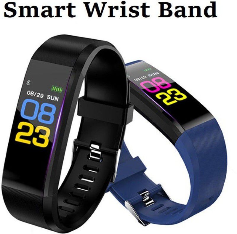 Bymaya A252-id115 MAX MULTI FACES STEP COUNT SMART BAND BLACK(PACK OF 1)  (Black Strap, Size : FREE)