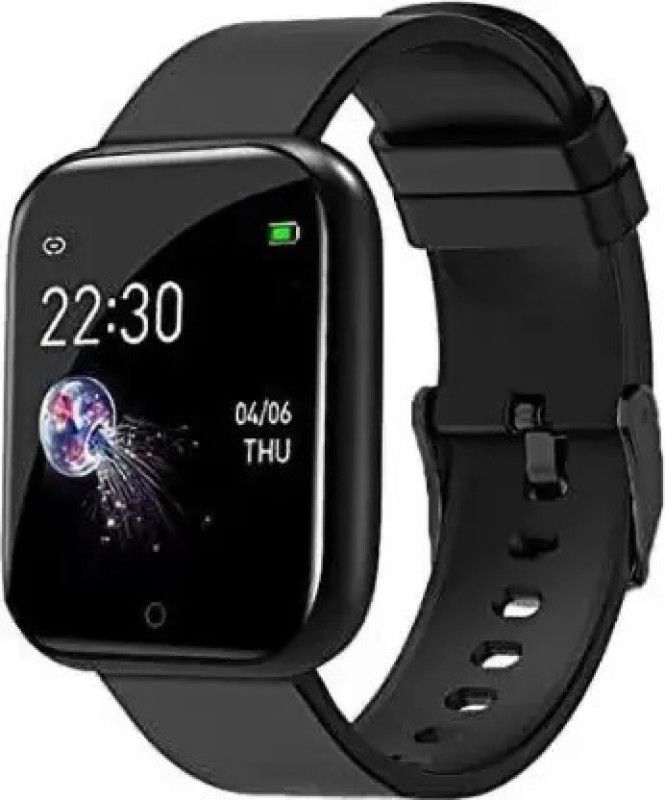 Nehnovit ID116 Smartwatch  (Black Strap, free)