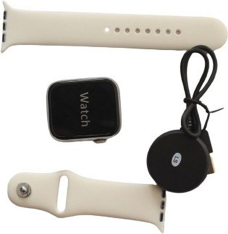 RABBITech Smartwatch 002 Smartwatch  (White Strap, 1.70 inch)