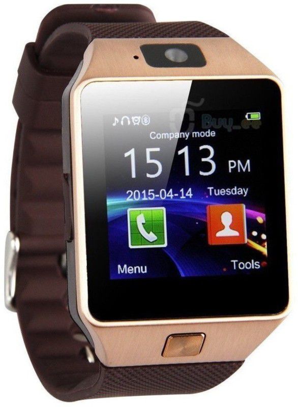 Any Time Buy DZ09 Notifier Notifier Smartwatch  (Gold Strap, Free size)