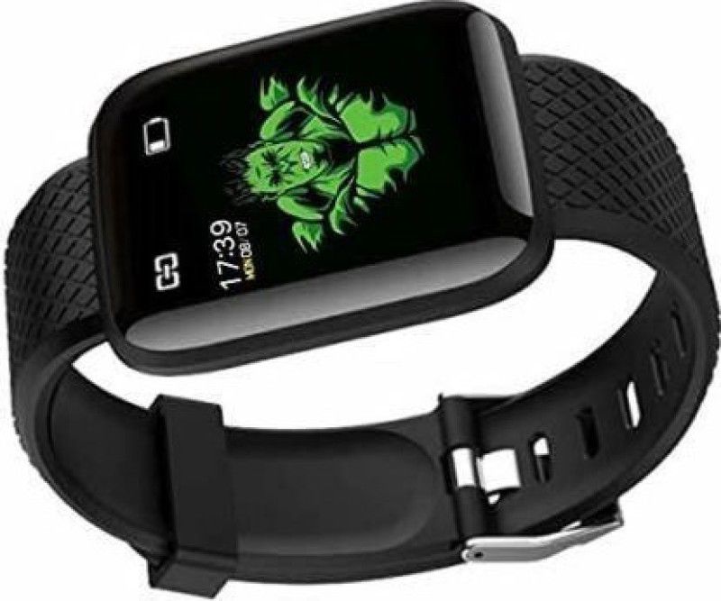 Stybits l37_ID116Pro Step Counter, Heart Rate Monitor Bluetooth Smartwatch(Pack Of 1)  (Black Strap, Size : Free)