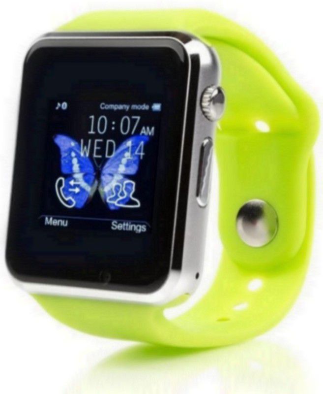 Plus Fitpro A1 Green Sim Calling Watchphone Smartwatch  (Green Strap, Free)