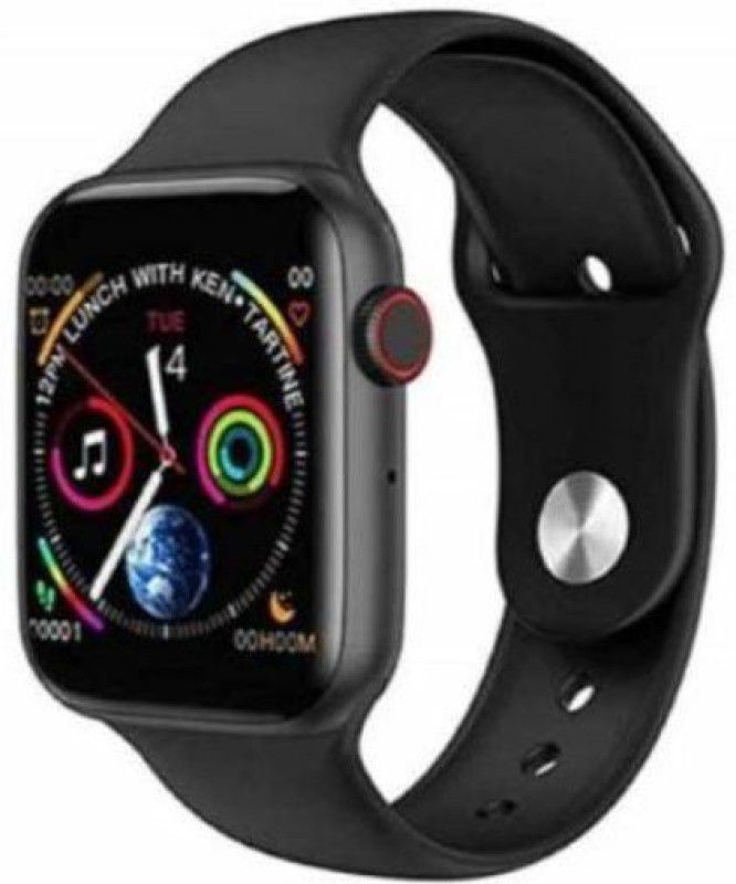ashron Premium T55 bluetooth smart watch fitness tracker , heart rate monitor A302 Smartwatch  (Black Strap, FREE)
