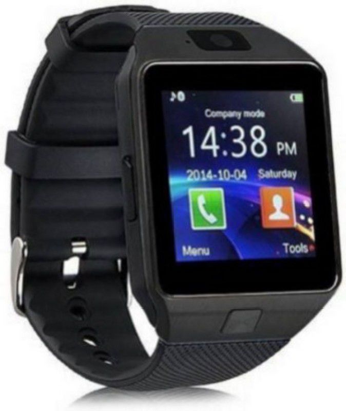 Plus Fitpro DZ VI.VO Calling Watchphone Smartwatch  (Black Strap, Free)