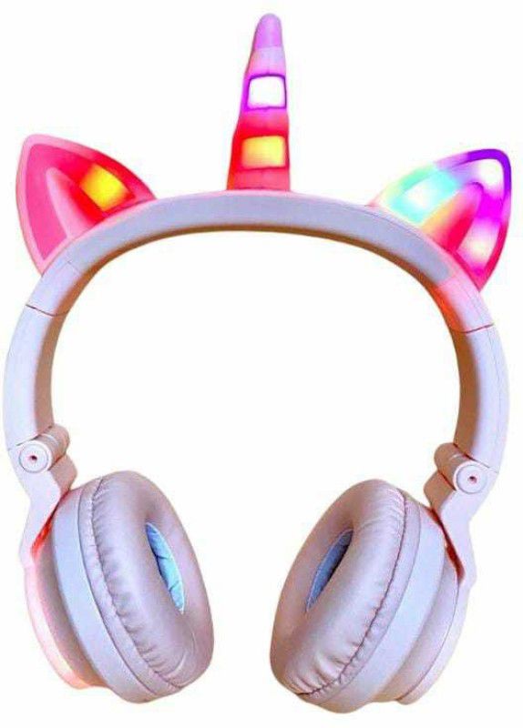 Tera13 unicorn new led light headphone for kids Smart Headphones  (Wireless)