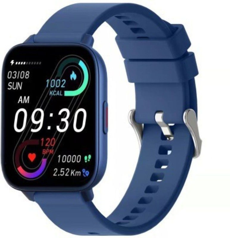 Minix Voice Bluetooth Calling 1.69 HD Display Smartwatch  (Blue Strap, Free Size)
