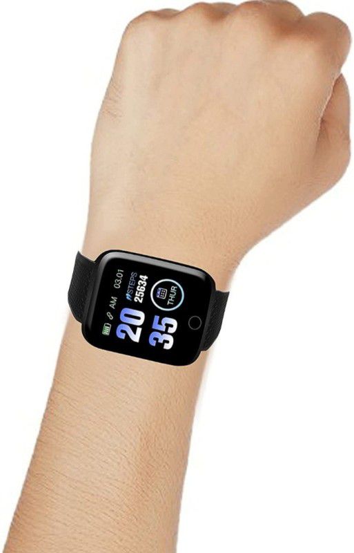 Y2H Enterprises Id116 smart band with sleep monitoring  (Black Strap, Size : Free size)