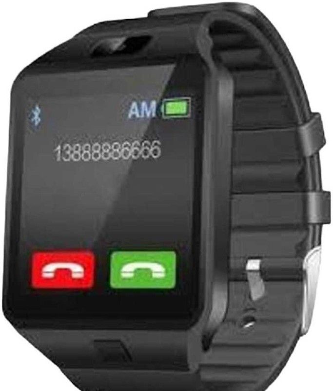 global impx DZ 09 SMART WATCH Smartwatch  (Black Strap, FREE SIZE)