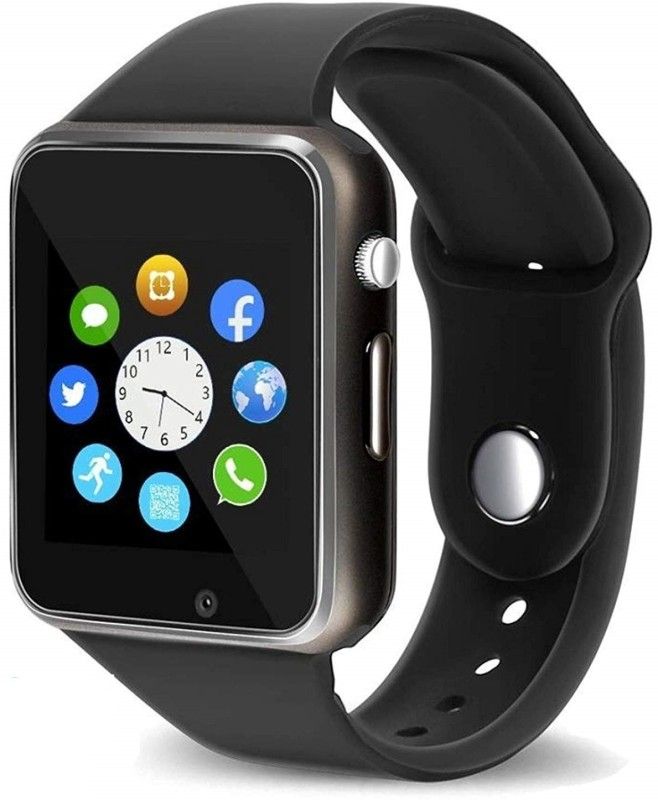 ARHUB A1 Bluetooth Smartwatch Smartwatch  (Black Strap, Regular)