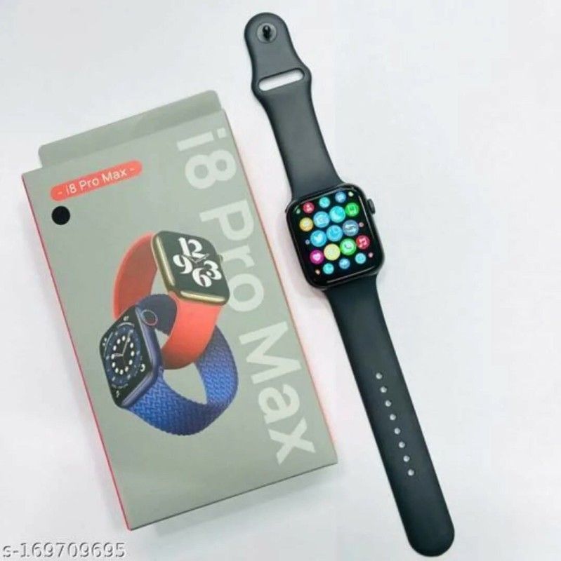 JYC I 8 Pro Max Smart Watch Series 8Pro(HD) Bluetooth5.0 Calling Smartwatch (Black) Smartwatch  (Black Strap, 44 MM)