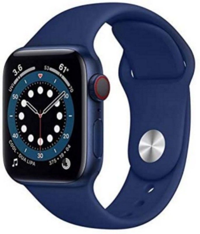Plus Fitpro Android & IOS VI.VO Smartwatch  (Navy Blue Strap, Free)