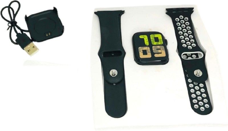 VMBS T55 Series Smart Watch Dual Strap Smartwatch  (Green Strap, Free)