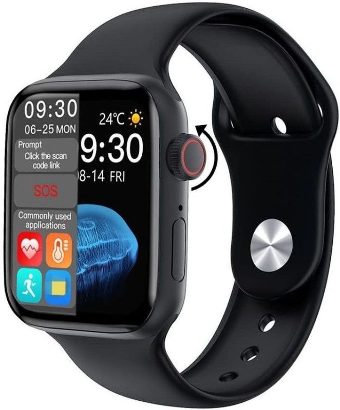 eHIKPLUS T55 Plus Series 7 Superb Smartwatch  (Black Strap, Free Size)