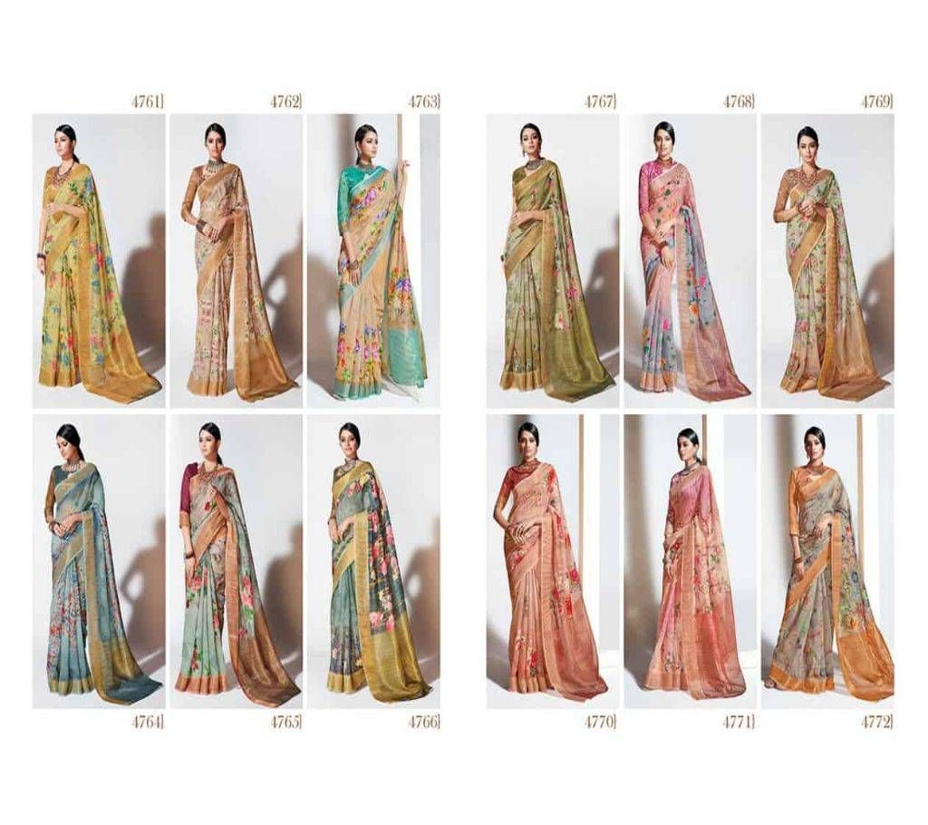 SHANGRILA CLUB LINEN Sharee -12 Pcs Combo