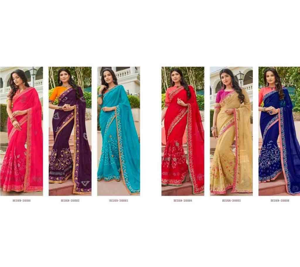Nikhar By Saroj Saree Catalog - 6 Pieces 