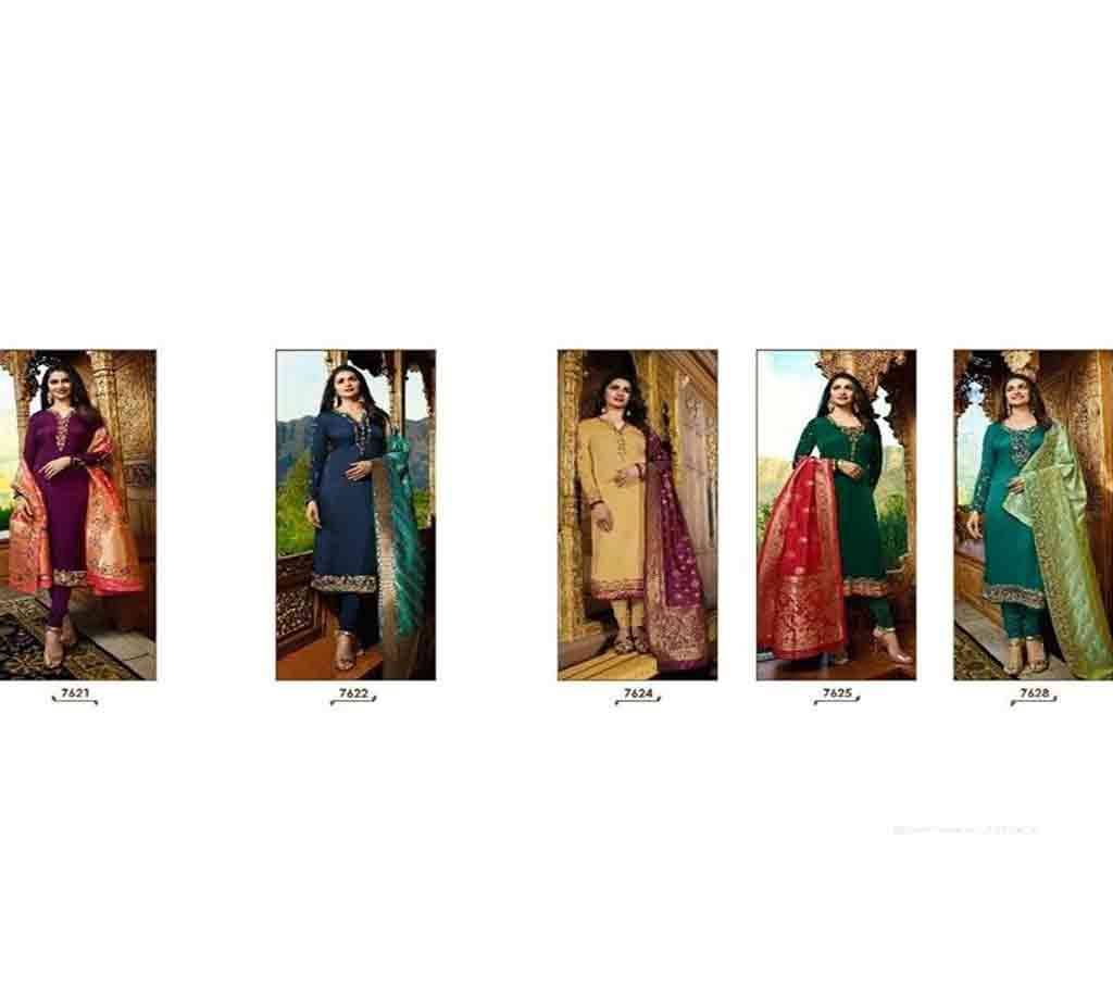 Vinay Fashion Banaras Vol-2 Hit List Salwar Kameez Catalog Kaseesh Banaras 2 Hitlist (Set of 5pcs) (Code-HS806)  #Eid_Special_Collection Unstitched Three Piece - Copy