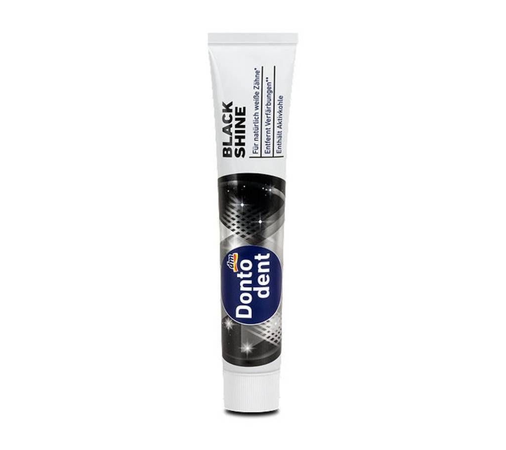 Toothpaste Black Shine with charcole, 75 ml, 375tk
