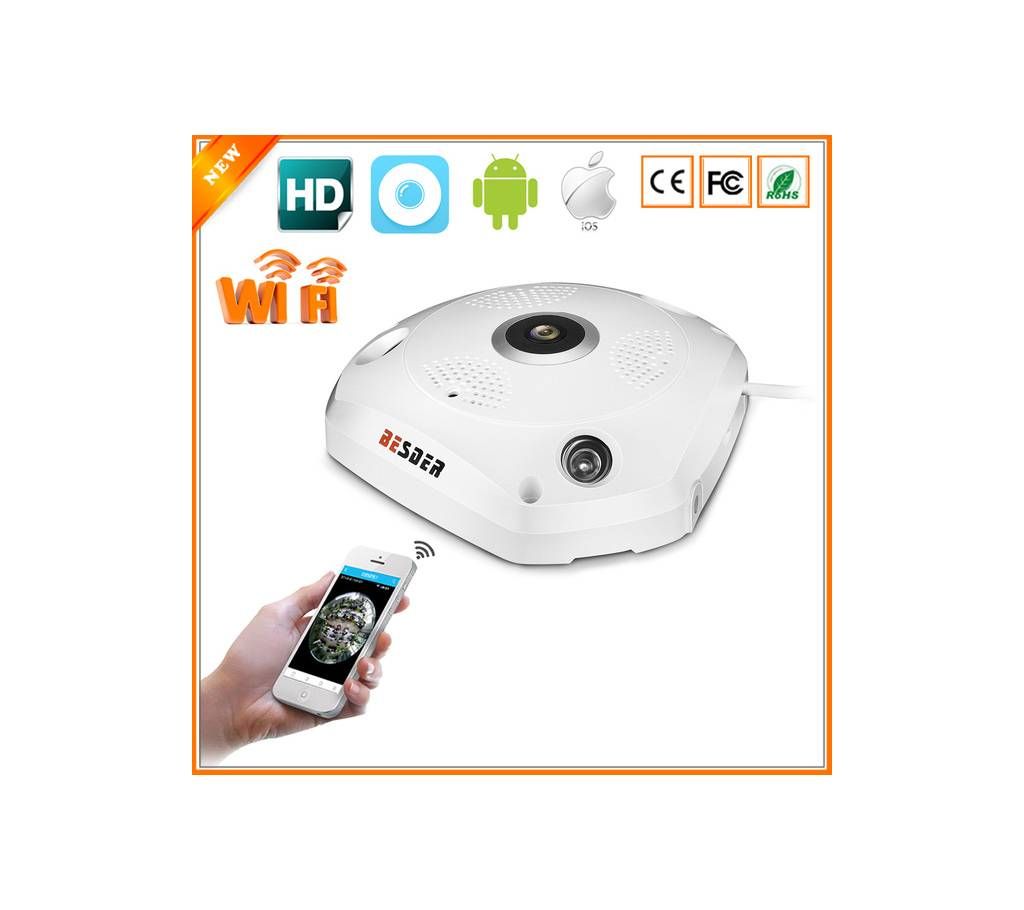  PANORAMIC FISHEYE VIRTUAL REALITY 360 DEGREE IP CAMERA